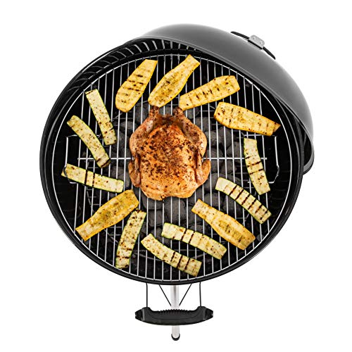 - Weber Original Kettle Charcoal Grill Barbecue, 57cm | E-5710 BBQ Grill with Lid Cover