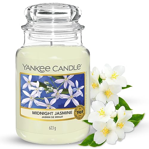 - Yankee Candle Scented Candle, Midnight Jasmine Large Jar Candle, Gifts for Women