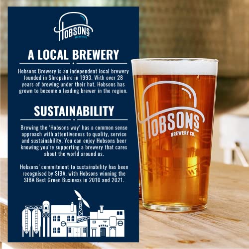 - Hobsons Mixed English Real Ale & Beer Gift Set | Mixed Taster Selection | 12 x 500ml Bottle Pack -