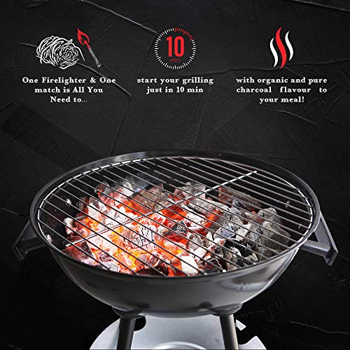 Alderline Natural Restaurant Grade Lumpwood BBQ Charcoal for Barbecues, 50L