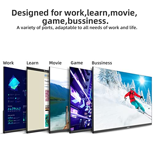 CHiQ 24F650, 24 Inch Monitor, FHD(1920x1080) PC Monitor, 75Hz, Ultra Slim, AMD FreeSync, 99% sRGB, HDMI&DP, VGA, USB, 2023 New