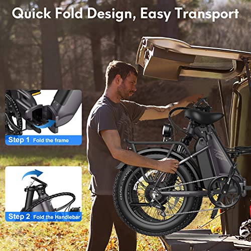 - Fafrees FF20 Polar Fatbike E Bike Men's 20 Inch 48V 10.4Ah*2 Batteries UK Plug -
