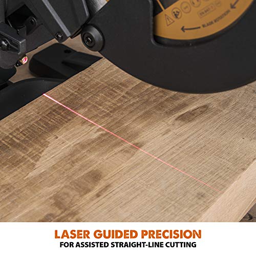 - Evolution Power Tools R255SMS+ Compound Mitre Saw | Multi-Material Cutting Blade | Chop Wood Metal Plastic | 45° Bevel | 50° Mitre Angle | 300mm Slide | 2000 W | 255 mm | 220-240 V -