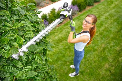 - Gtech HT50 Cordless Pole Hedge Trimmer | 60 Mins Runtime Li-ion Battery | 53cm Cutting Length, 135° | Adjustable Head -