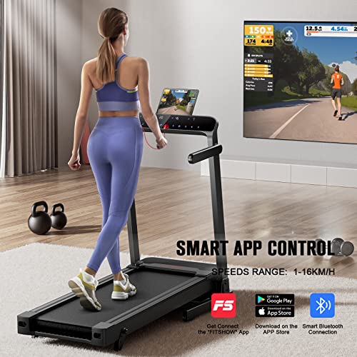 - Foldable Treadmill 3 Incline Levels | Max Weight 180kg | Up to 16km/h | Bluetooth -