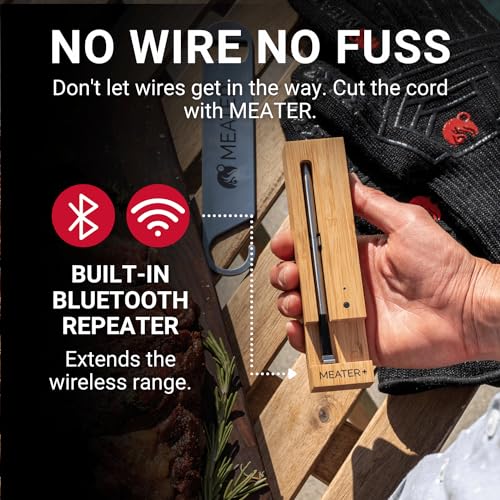 - MEATER Plus | 50m Long Range Smart Wireless Meat Thermometer -