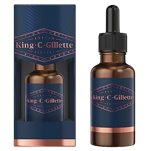 - King C. Gillette Beard Oil for Men | 30 ml | Softens Facial Hair -