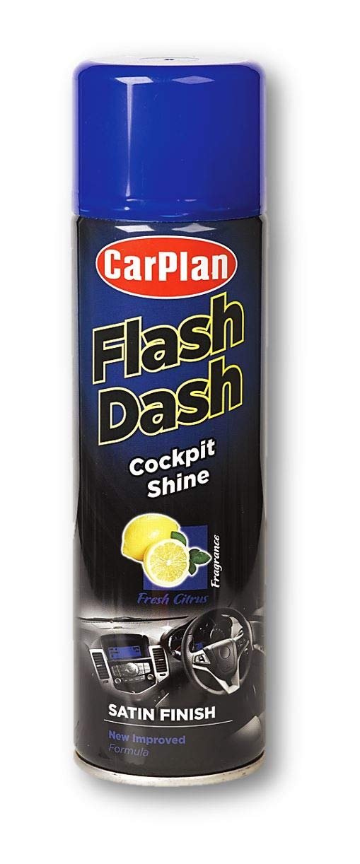 CarPlan Flash Dash Cockpit Shine - Satin Finish Citrus, 500 ml