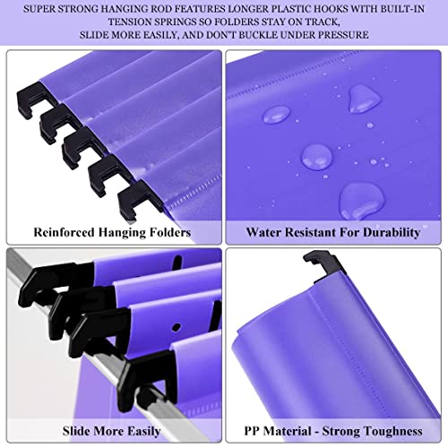 A4 Suspension Files for Filing Cabinet Files Hanging Filing Folders,34.8cm*24.5cm Box Filing Storage Folders Interior Folders for Paperwork Office Home School (10)