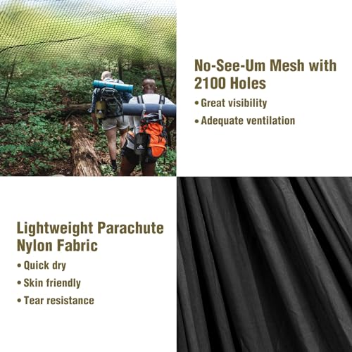 - NATUREFUN Travel Bug Net Camping Hammock | 300kg Load Capacity,(290 x 140 cm) -