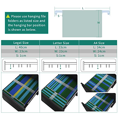 - YITAHOME Mobile Filing Cabinet with 2 Lockable Drawers