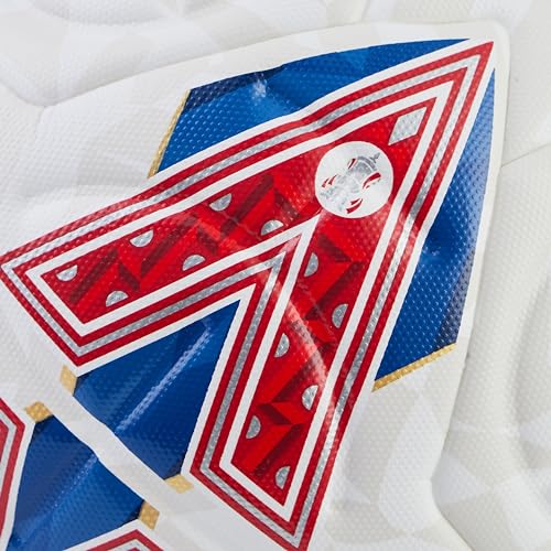 - Mitre Match FA Cup Football | White/Blue/Red | Size 4 -