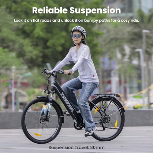 - Touroll Electric Bike | J1/J1 ST Pedal Assist City E Bike | 27.5" | Electric Bicycle -