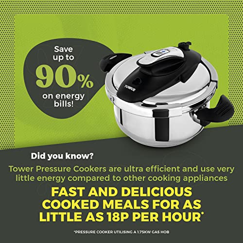- Tower T920003 One-Touch Ultima | Pressure Cooker | Detachable 60-Minute Time -