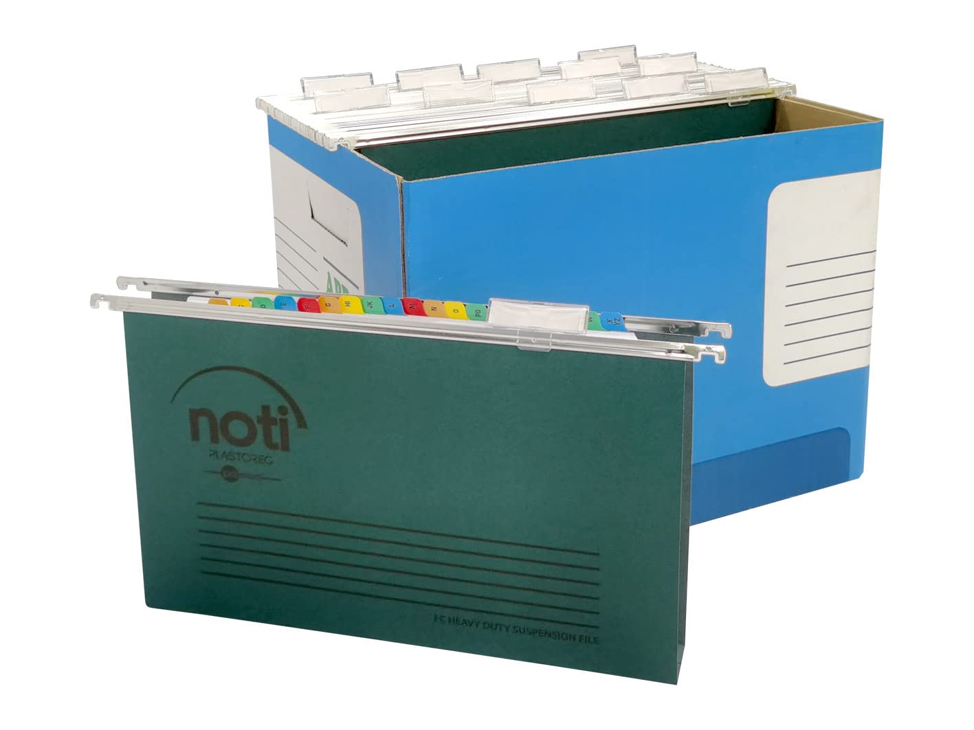 - Noti Suspension Files for Foolscap Filing Cabinets | Box 25 | Tabs & Inserts | Green -