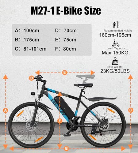 - VARUN Electric Bikes for Adults, 27.5" Electric Mountain Bike- E bike- with 48V/13Ah Lithium Battery -