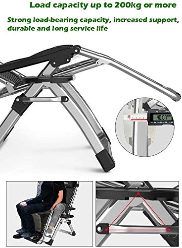 - DQCHAIR Outdoor Reclining Zero Gravity Chair with Cup Holder | Extra Wide Adjustable Lounger Chair -