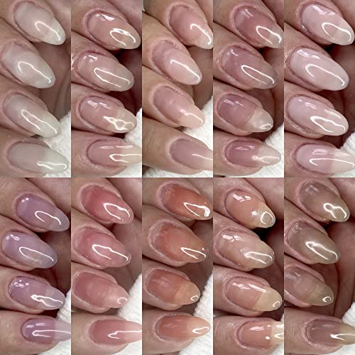 - MYGEL by Mylee | Send Nudes Collection, Sheer Nude Gel Nail Polish Set 10x10ml -