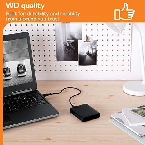 - WD 4TB Elements portable external hard drive, USB 3.0 interface