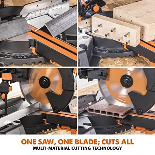 - Evolution Power Tools R255SMS-DB+ Double Bevel Sliding Mitre Saw -