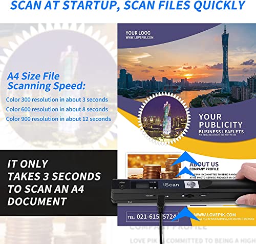 - Houkiper Portable Scanner | Handheld Document Scanner A4 Images -