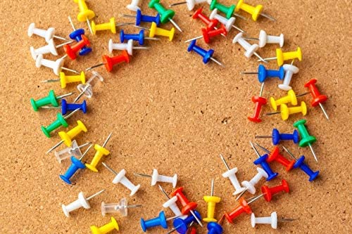 Cork Notice Pin Board Bulletin Vision Boards for Home Bedroom Offices Memo Message Pictures Planner Display Organiser Wood Frame Corkboard - Wall Mount Screws and 50 Push Pins - 400 x 300 mm