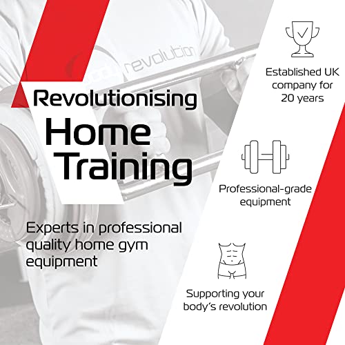 Body Revolution - Adjustable Vinyl Weights 15kg Dumbbells Set - Adjustable Dumbbells with Barbell Set Converter, Fitness and Strength Free Weights, Training Equipment