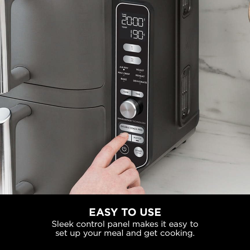 - Ninja Double Stack XL Air Fryer | Vertical Dual Drawer AirFryer -