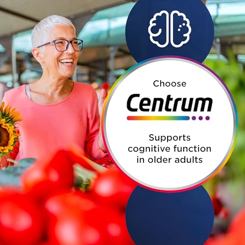 Centrum Advance 50+ Multivitamin Tablets for Men and Women, 180 Tablets Vitamins with 24 Essential Nutrients with Vitamin C, D and Zinc(Packaging and Tablet colour may vary slightly)