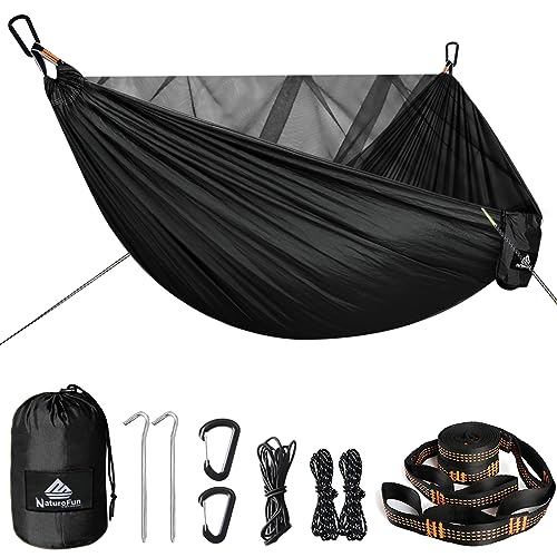 - NATUREFUN Travel Bug Net Camping Hammock | 300kg Load Capacity,(290 x 140 cm) -