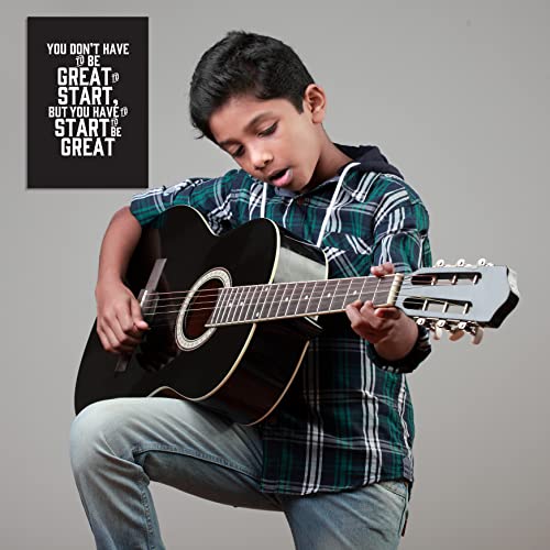 - Verbier Inspirational Quotes Wall Art - 12 x A4 motivational posters for room decor -