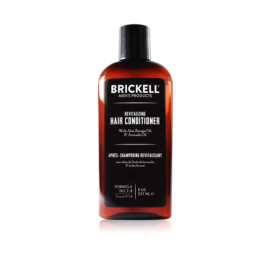 Brickell Men's Revitalizing Hair Conditioner for Men, Natural and Organic Nourishing Hair Conditioner, Restores Shine and Moisture, 237 mL, Scented