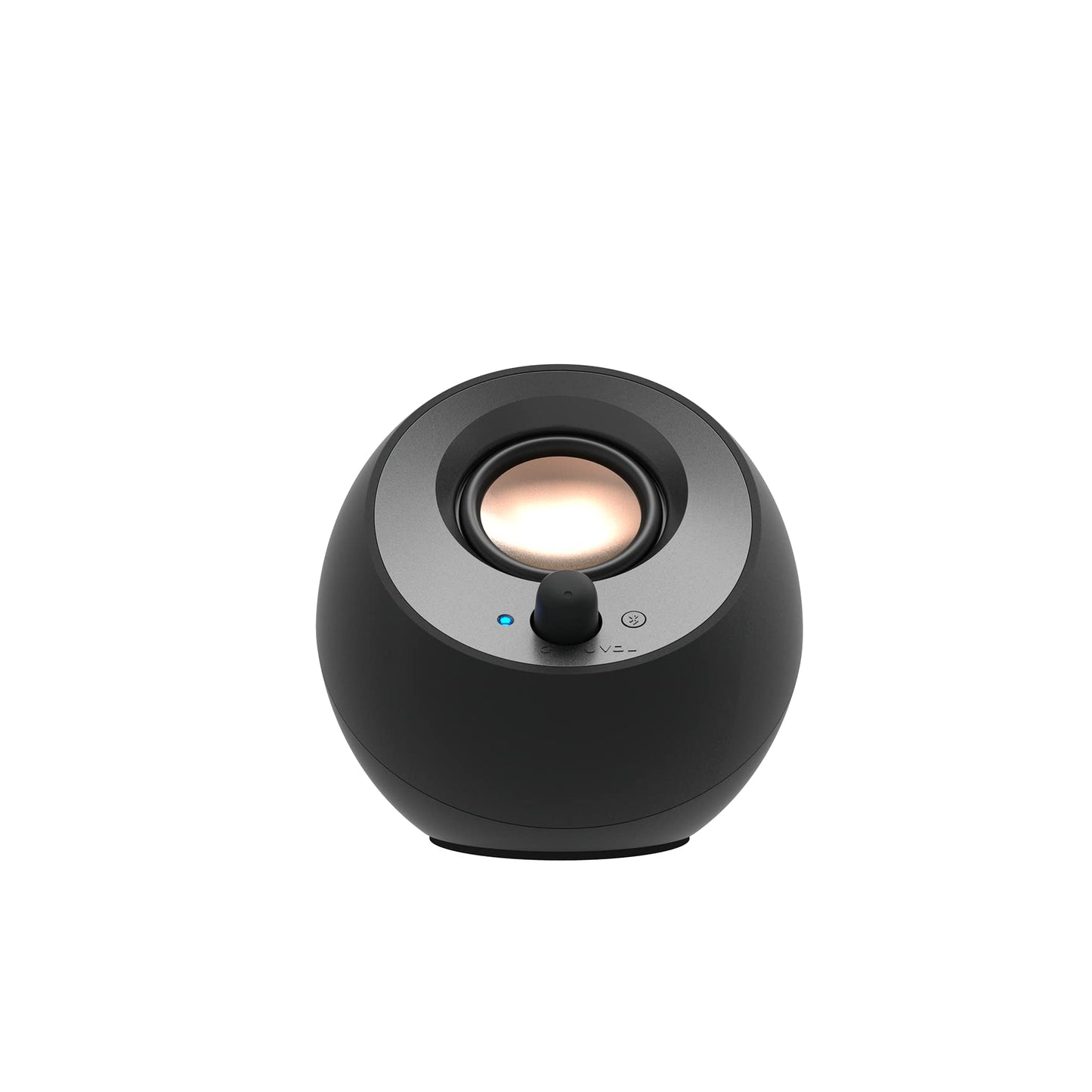CREATIVE Pebble V3 Minimalistic 2.0 USB-C Desktop Speakers with USB Audio, Clear Dialog Enhancement, Bluetooth 5.0, 8W RMS with 16W Peak Power, USB-A Converter Included (Black)