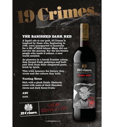 19 Crimes The Banished Dark Red Wine, 75cl