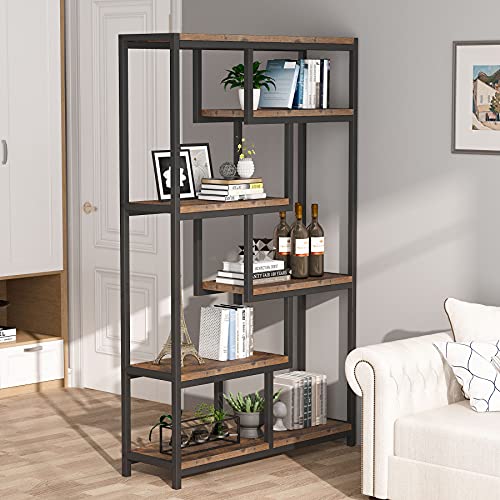 - Tribesigns Bookcase Bookshelf | Industrial | 5 Tier | Free Standing Shelving Display Storage Unit -