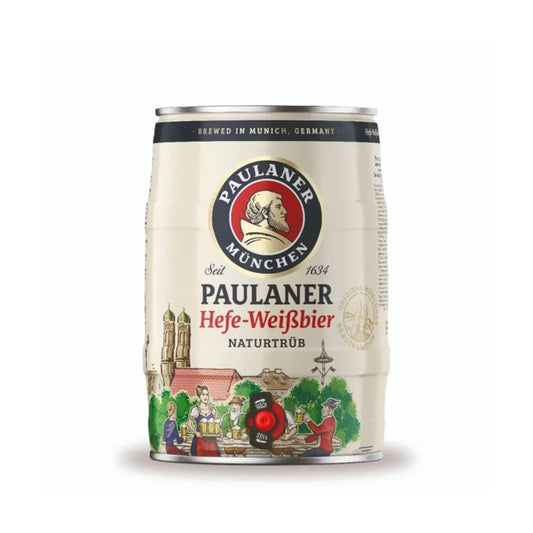 - Paulaner Hefe-Weizen German Lager 5ltr Mini Keg Z | 5.5% ABV -