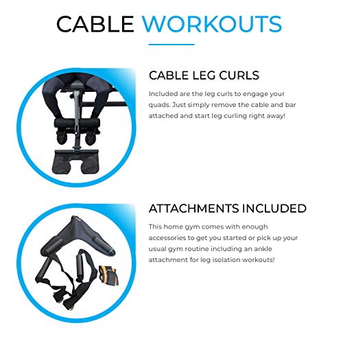 - FIT4HOME Multi Gym Fitness Equipment | Exercise Machine Strength Training Body Building Heavy Duty Home Gyms Workout Stations 80KG Weight Plates Leg Press Lat Pulldown | TF3003C Free Dumbell Rack -