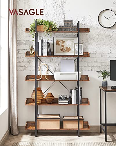 - VASAGLE Bookcase, 5-Tier Shelving Unit -