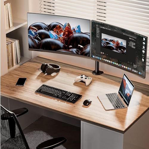 - ErGear Dual Monitor Stand for 13 to 32 Inch Screens | Dual Monitor Arm Ergonomic Viewing Angle -