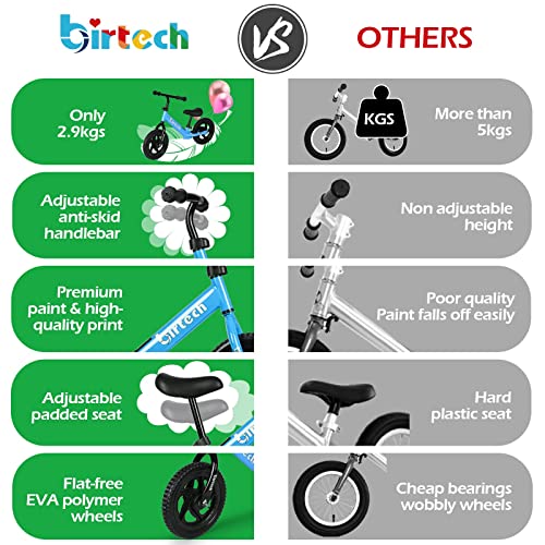 Balance Bike for 2 3 4 Year Old Boy Girl Training Bicycle for Kids and Toddlers 2-4 Years Old Carbon Steel Frame No Pedal Walking Balance Bike Training Bicycle for Boys Girls - Best Cycling Toy Gifts