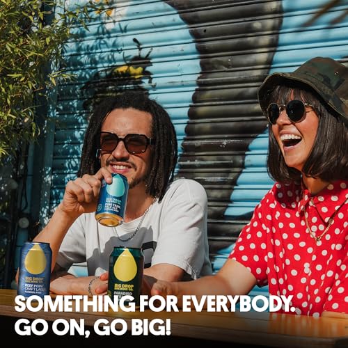 Big Drop Paradiso Citra IPA - Naturally Brewed Alcohol Free Beer with a Citrus Zing - Vegan & Gluten Free (12 x 330ml Cans)