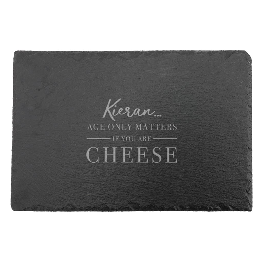 - Personalised  'Age only Matters if you're Cheese' Cheese Board -