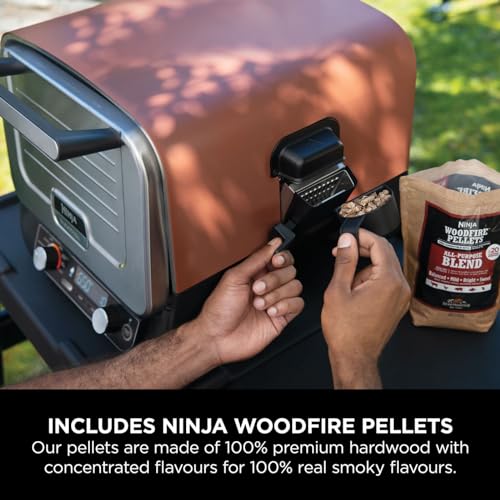 - Ninja Woodfire Electric Outdoor Oven | 8-in-1 Pizza Oven | High-Heat Roaster & BBQ Smoker with Roast Rack -