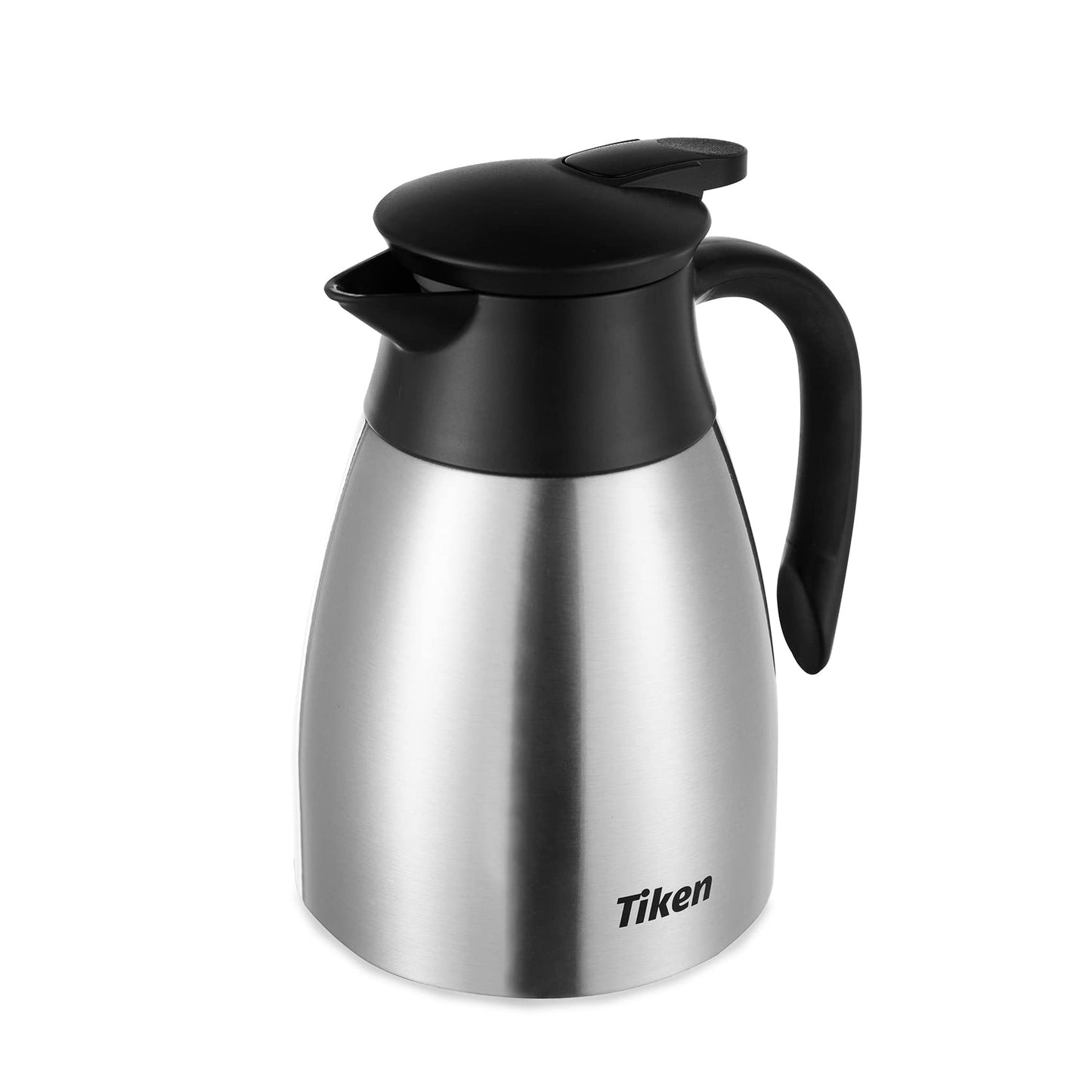 - Tiken 1L Thermal Coffee Carafe Jug | Stainless Steel | Insulated Vacuum Coffee Pot -