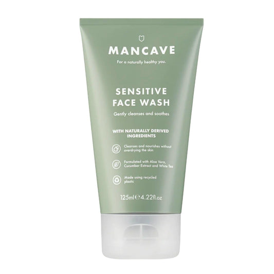 - ManCave Sensitive Face Wash 125ml for Men -