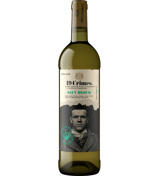 19 Crimes Sauvignon Blanc White Wine, 75cl,Packaging may vary