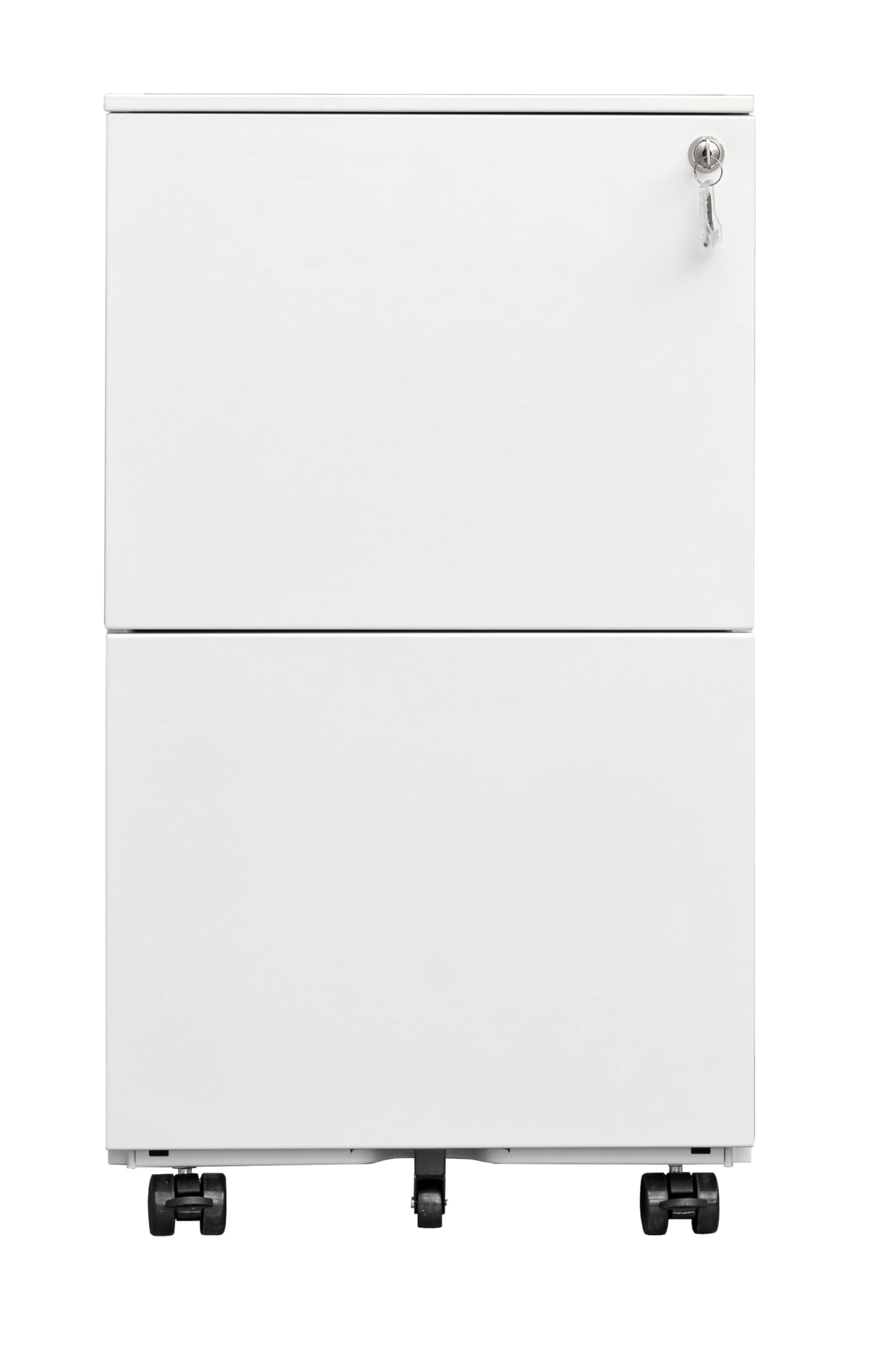 - Requena 2 Drawers Mobile File Cabinet |With Wheels & Lockable | A4 Metal Filing Cabinet With Key -