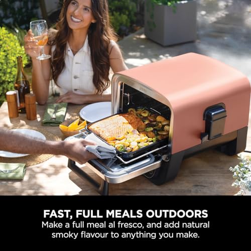 - Ninja Woodfire Electric Outdoor Oven | 8-in-1 Pizza Oven | High-Heat Roaster & BBQ Smoker with Roast Rack -