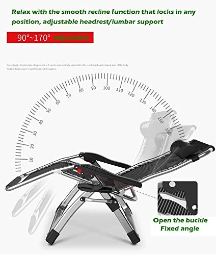 - DQCHAIR Outdoor Reclining Zero Gravity Chair with Cup Holder | Extra Wide Adjustable Lounger Chair -