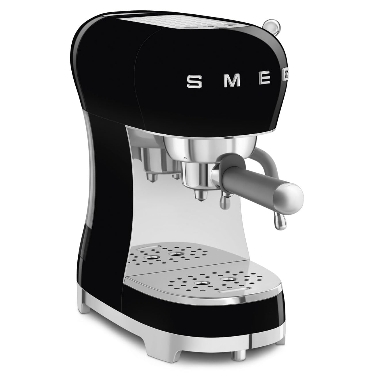- Smeg ECF02BLUK Espresso Coffee Machine with Steam Wand | 1950s Retro Design -